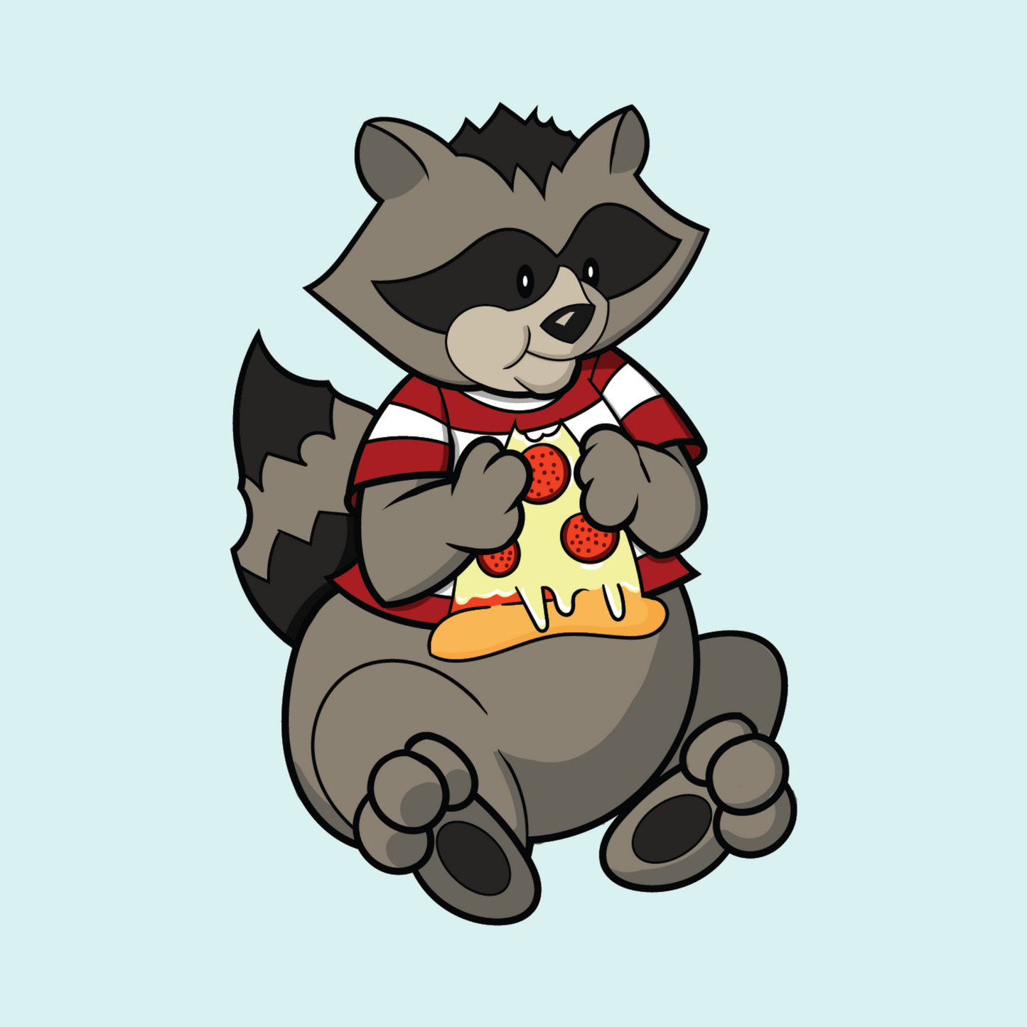 Trash Panda Pizza Party 8x8
