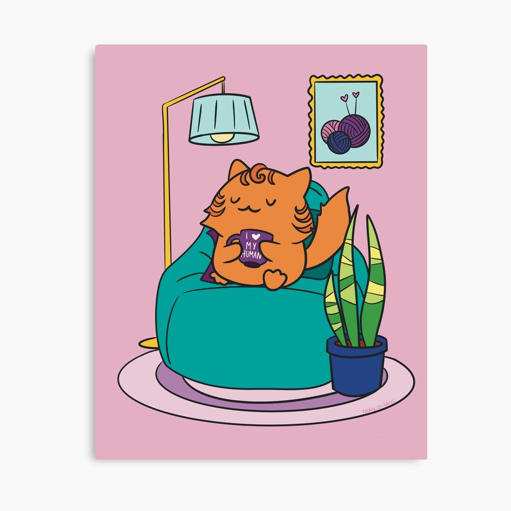 Cozy Kitty - 8x10 Print