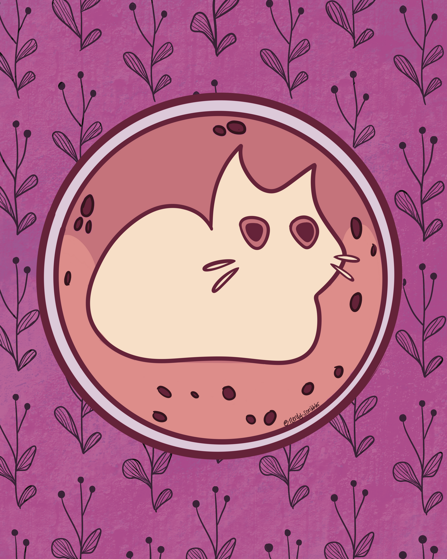 Cat-Puccino 5x7 Print