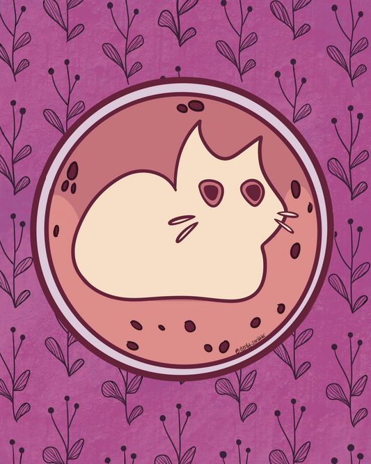 Cat-Puccino 5x7 Print