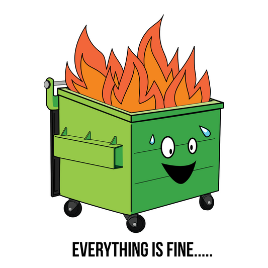 Dumpster Fire 🔥  8x8 Print