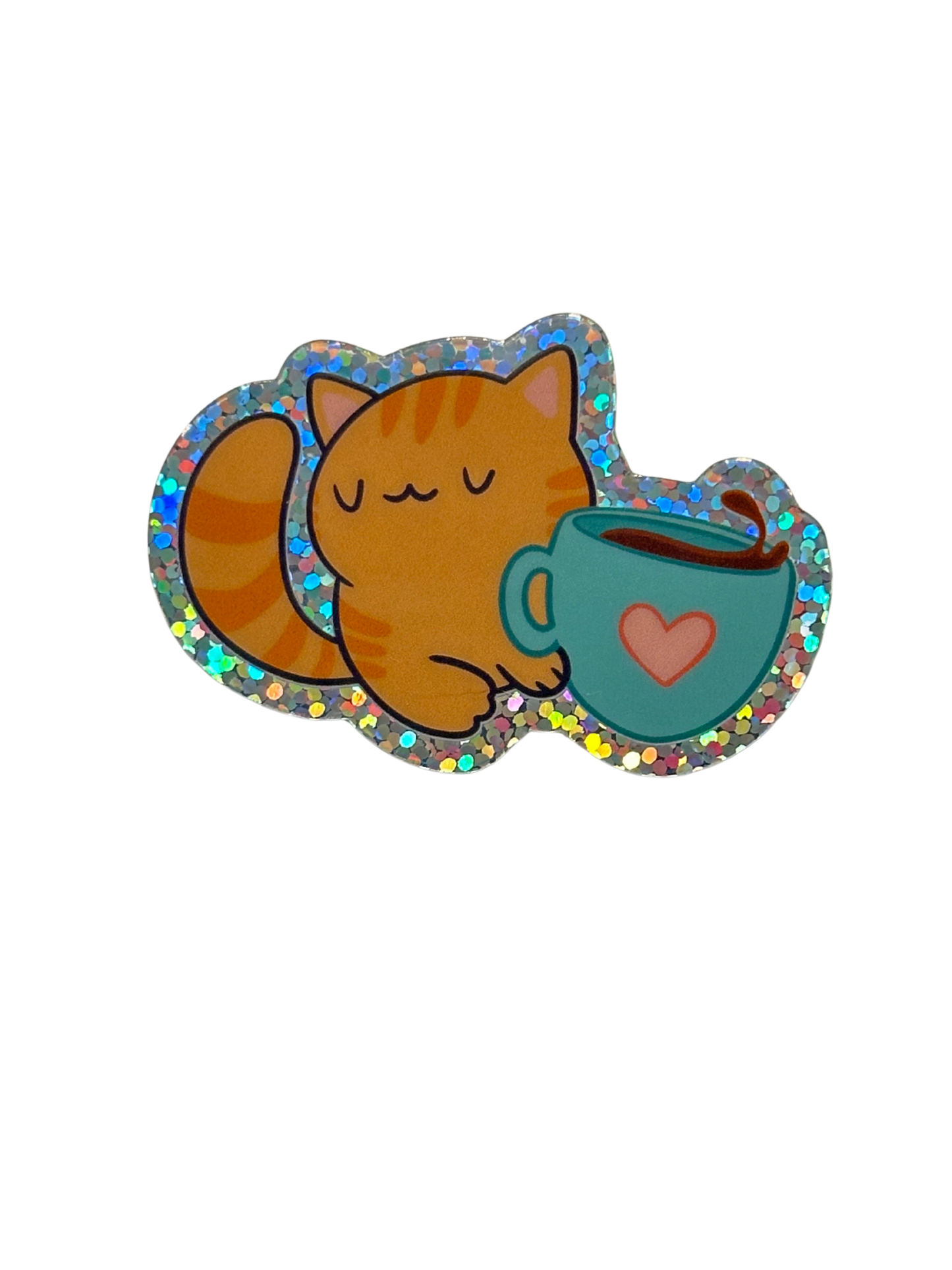 Peaches Says Coffee First Sticker