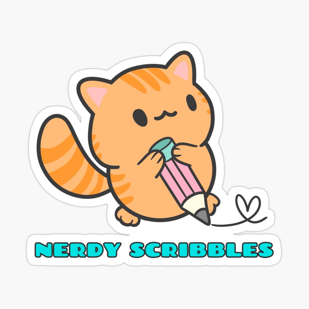 Nerdy Scribbles 3” Sticker