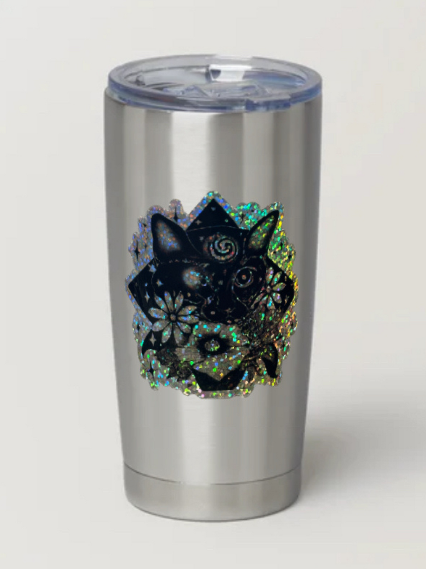 Third Eye Kitty 3” Glitter Sticker